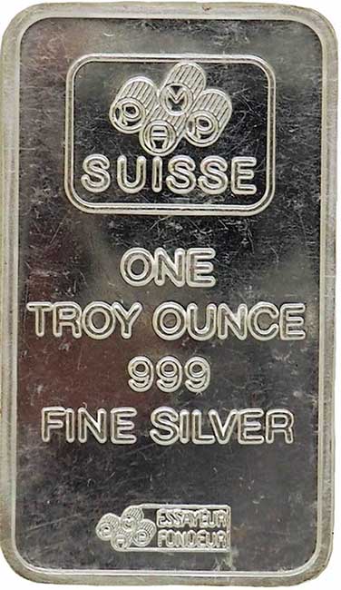 1 Oz Silver Pamp Suisse Bar - Gold Bars For Sale Ontario